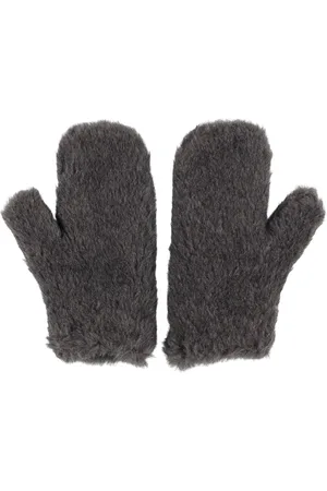 Max Mara Ombrato Wool & Alpaca Teddy Gloves
