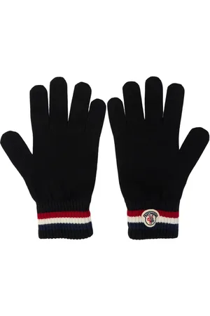 Moncler Tricolor Virgin Wool Gloves