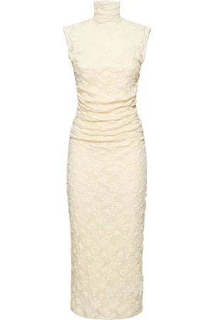 Msgm Openwork Turtleneck Long Dress
