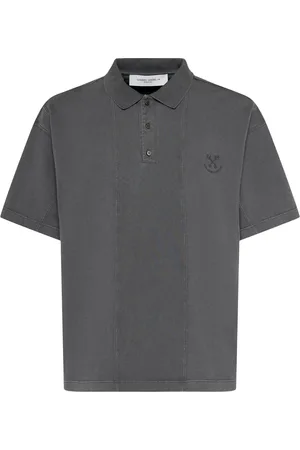 Golden Goose Journey Patchwork Cotton Polo Shirt