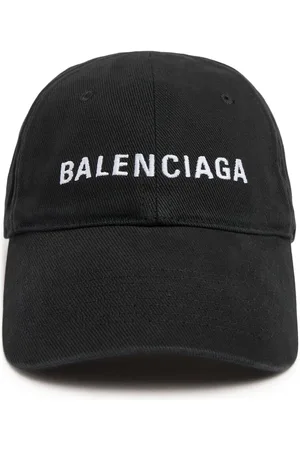 Balenciaga Logo Embroidered Cotton Baseball Hat