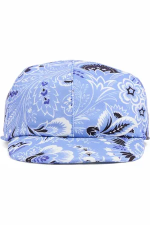 Etro Printed Cotton Poplin Baseball Hat