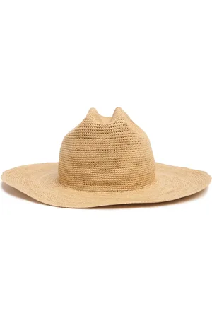 Janessa Leone Chandler Raffia Fedora Hat