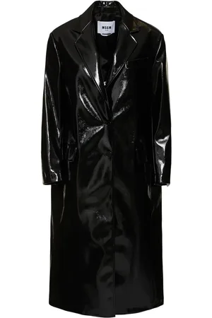 Msgm Single Breast Patent Coat