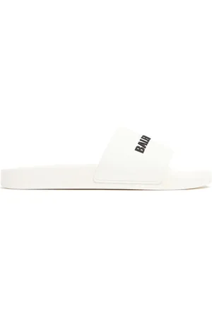Balenciaga Logo Rubber Pool Slide Sandals