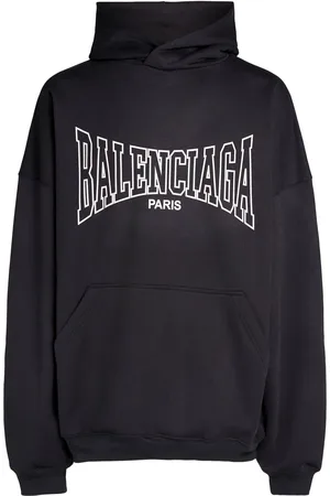 Balenciaga Icon Print Cotton Hoodie