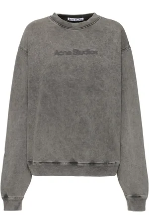 Acne Studios Cotton Jersey Logo Crewneck Sweatshirt