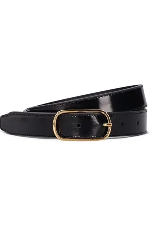 Totême 2.5cm Wide Oval Buckle Leather Belt
