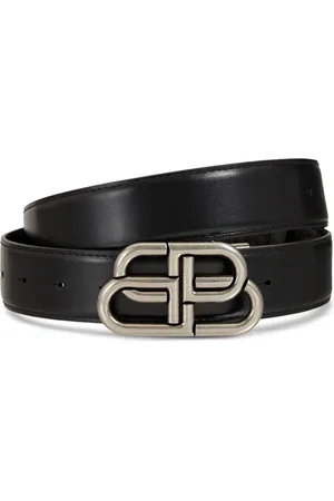 Balenciaga 3.5cm Bb Reversible Leather Belt