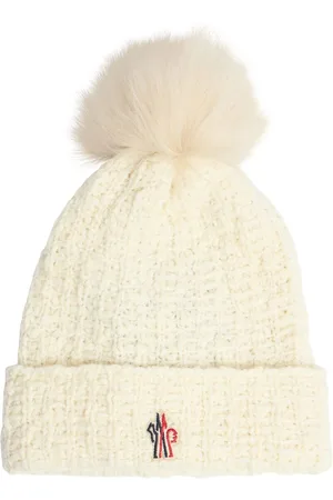 Moncler Wool Blend Beanie W/ Pompom