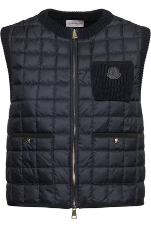 Moncler Tech & Cotton Down Cardigan Jacket