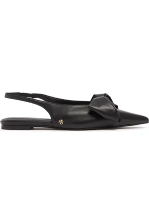 ANINE BING 10mm Nina Leather Slingback Flats