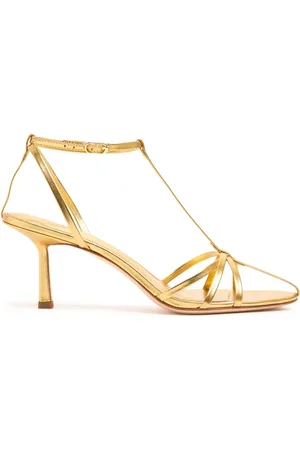 Studio Amelia 70mm Aviary Metallic Leather Sandals