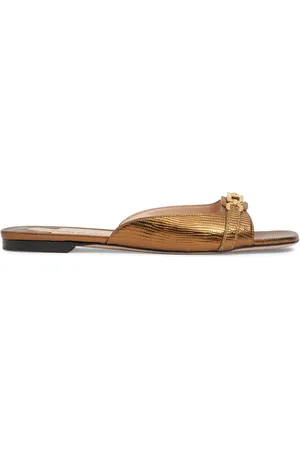 Tom Ford 10mm Lizard Print Leather Slides