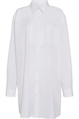 Maison Margiela Oversize Cotton Poplin Long Shirt