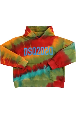 Dsquared2 Tie Dye Cotton Sweatshirt Hoodie