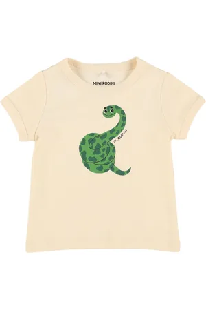 Mini Rodini Snake Print Organic Cotton T-shirt