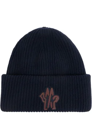 Moncler Monogram Virgin Wool Beanie