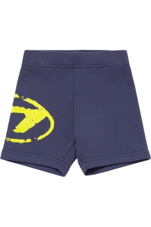 Diesel Printed Cotton Sweat Shorts