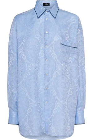 Etro Oversize Printed Poplin Shirt