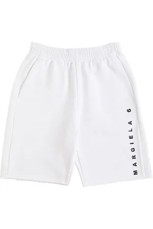 Maison Margiela Logo Print Cotton Sweat Shorts