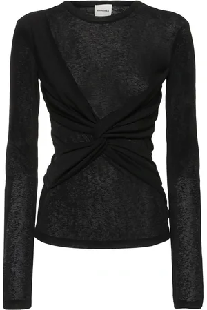 Nanushka Izolda Mesh Jersey Top
