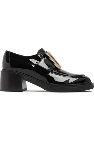 Roger Vivier 60mm Viv Rangers Patent Leather Loafers