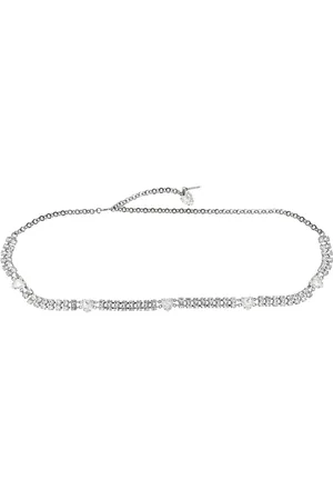 Alessandra Rich Crystal Heart Belt