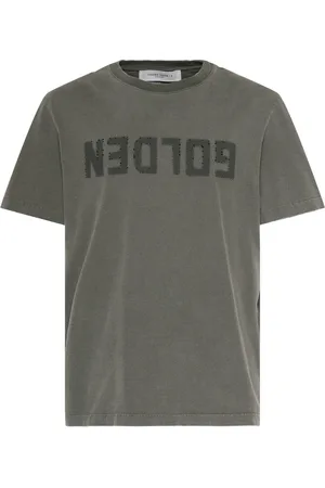 Golden Goose Logo Distressed Cotton Jersey T-shirt