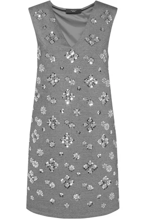 Max Mara Hot Embroidered Mini Dress