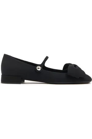 VALENTINO GARAVANI 20mm Bowjane Satin Mary Jane Flats
