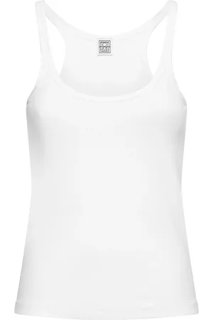 Totême Scoop Neck Ribbed Tank Top
