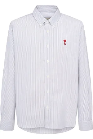 Ami Oxford Logo Cotton Shirt