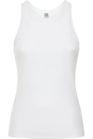 Totême Fine Curved Organic Cotton Tank Top