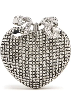 Self-Portrait Crystal Heart Clutch