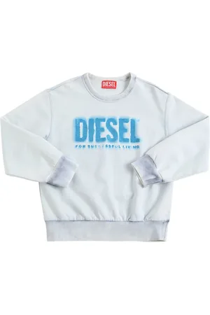 Diesel Logo Print Cotton Jersey Sweatshirt