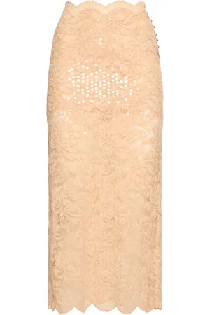 Paco rabanne Sequined Dentelle Brodé Skirt