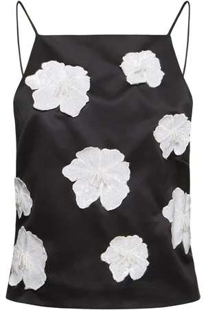 ROTATE Satin Flower Top