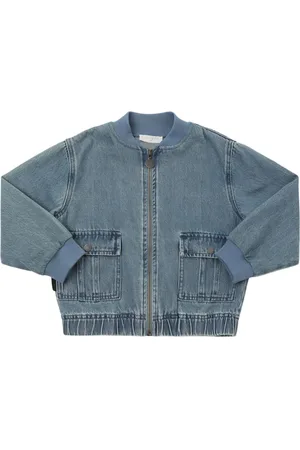 Stella McCartney Cotton Denim Bomber Jacket