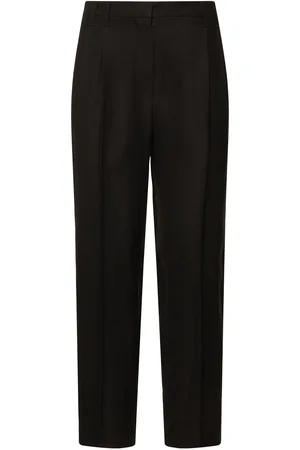 Brunello Cucinelli Fluid Linen Blend Twill Cropped Pants