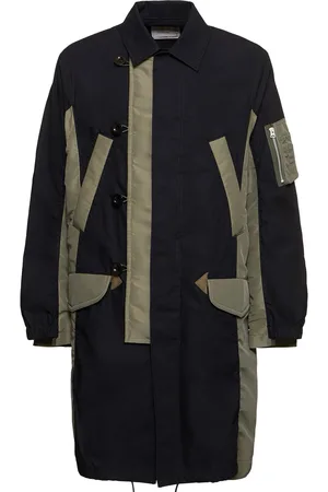 SACAI Military Cotton & Nylon Coat