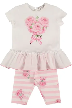 MONNALISA Printed Cotton Blend T-shirt & Leggings