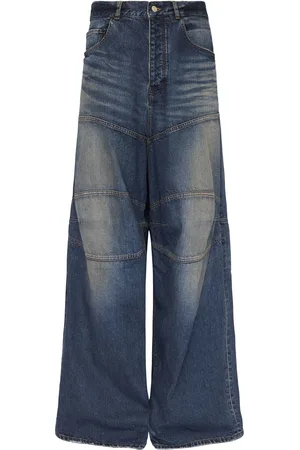 Balenciaga Cotton Denim Baggy Jeans