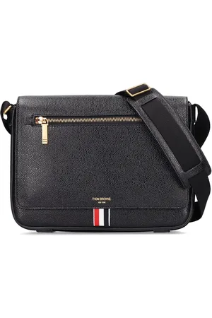 Thom Browne Reporter Bag W/ Tonal Webbing Strap