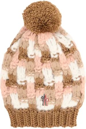 Moncler Virgin Wool Blend Beanie W/ Pompom