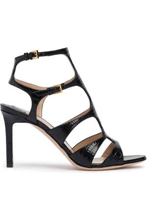 Tom Ford 85mm Tejus Croc Embossed Leather Sandals