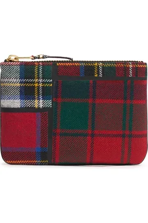 Comme des Garçons Tartan Patchwork Wool Wallet