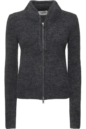 Marant Etoile Milly Zipped Alpaca Blend Knit Cardigan