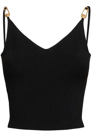 VERSACE Stretch Viscose Knit Top