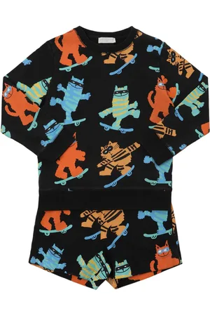 Stella McCartney Printed Cotton Sweatshirt & Shorts
